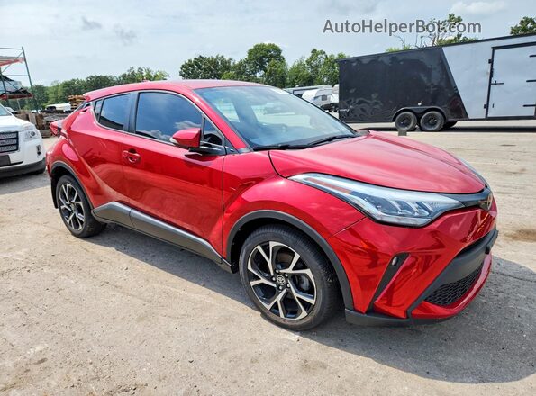 NMTKHMBXXMR122983 2021 TOYOTA C-HR Red Front right