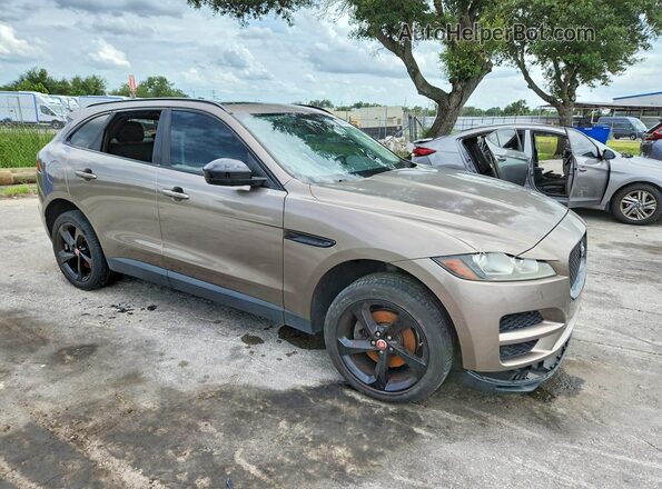 SADCJ2BN9HA092332 2017 JAGUAR F-PACE Tan Delantero derecho