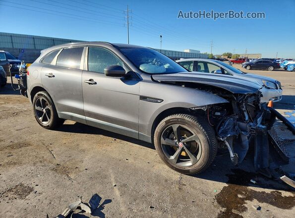 SADCJ2BNXHA096616 2017 JAGUAR F-PACE Gray Передня права чверть