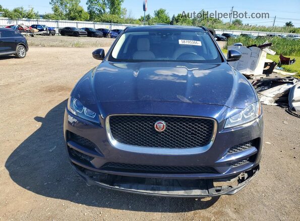 SADCJ2BV1HA494121 2017 JAGUAR F-PACE Blue Widok z przodu