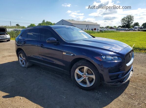 SADCJ2BV1HA494121 2017 JAGUAR F-PACE Blue Przód prawy