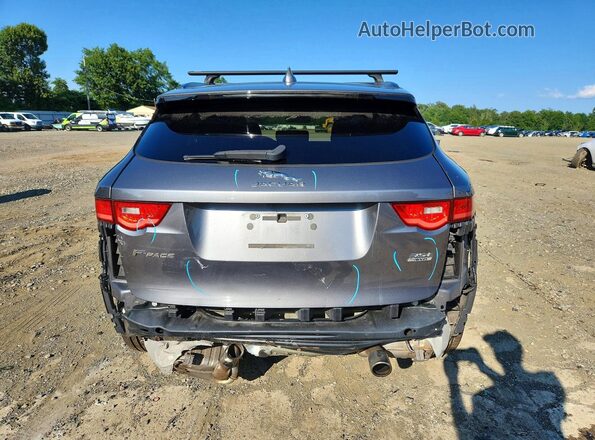 SADCJ2BV4HA084655 2017 JAGUAR F-PACE Gray Widok z tyłu
