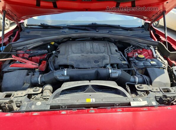 SADCJ2BV7HA886911 2017 JAGUAR F-PACE Red უკანა სალონის ხედი