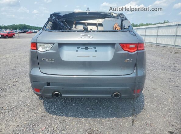 SADCJ2BV9HA492956 2017 JAGUAR F-PACE Gray Widok z tyłu