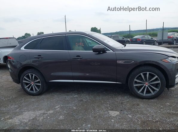 SADCJ2EUXMA668281 2021 JAGUAR F-PACE Серый Вид задней части салона