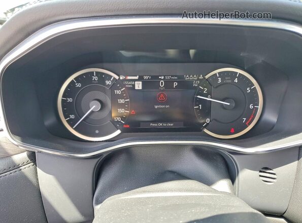 SADCJ2EX3NA699917 2022 JAGUAR F-PACE Black ხელსაწყოთა პანელის ხედი
