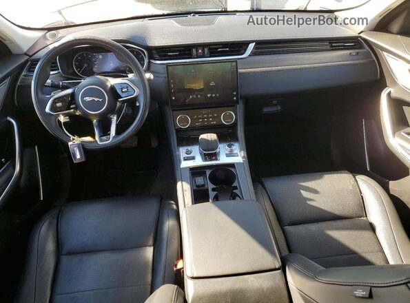 SADCJ2EX7NA698124 2022 JAGUAR F-PACE Gray Առջևի վահանակի տեսք