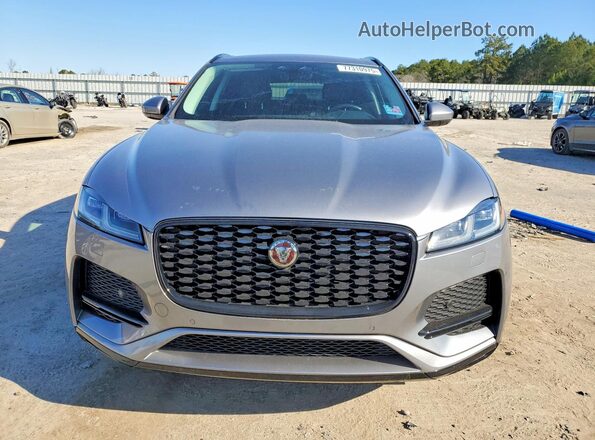 SADCJ2EX7NA698124 2022 JAGUAR F-PACE Gray Դիմացի տեսք