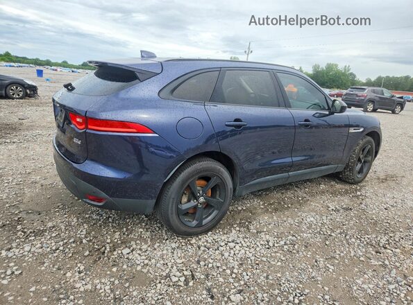 SADCJ2FN0JA254171 2018 JAGUAR F-PACE Blue Задня права чверть