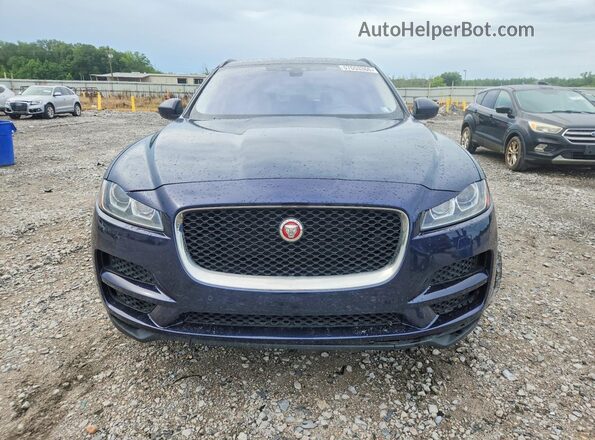 SADCJ2FN0JA254171 2018 JAGUAR F-PACE Blue Вид спереду