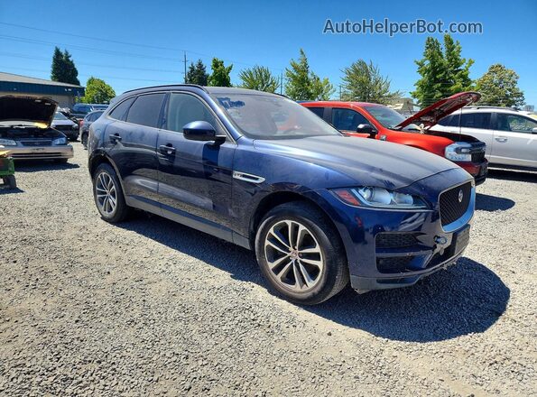 SADCJ2FN7JA279018 2018 JAGUAR F-PACE Blue Delantero derecho