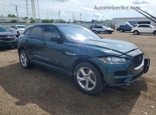SADCJ2FX2JA320236 2018 JAGUAR F-PACE Зеленый Передняя правая четверть