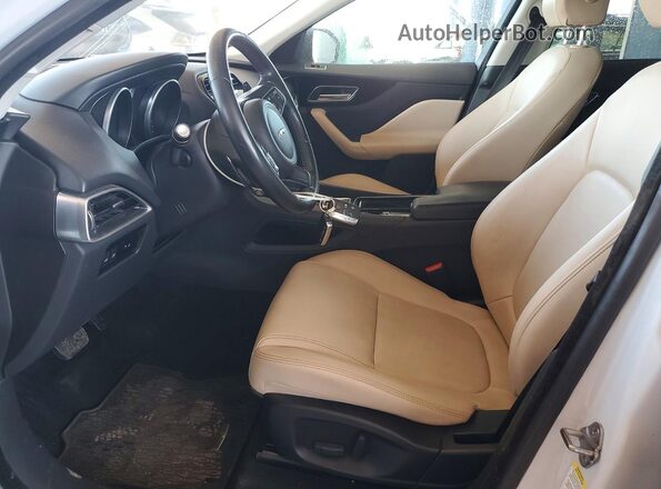 SADCJ2FX3JA250472 2018 JAGUAR F-PACE White Widok wnętrza z przodu