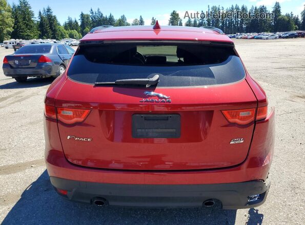 SADCJ2FX4KA369892 2019 JAGUAR F-PACE Red Հետևի տեսք