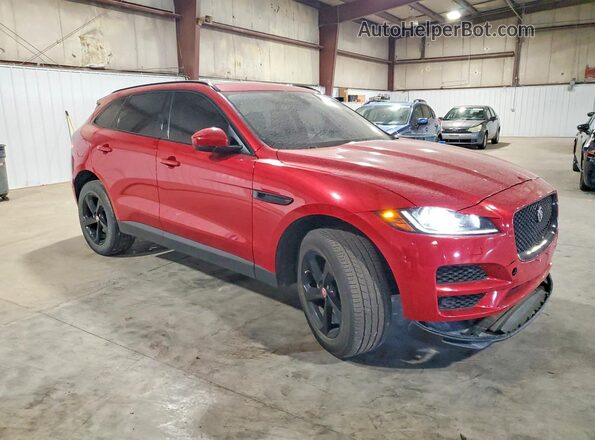 SADCJ2FX6JA265399 2018 JAGUAR F-PACE Burgundy Delantero derecho
