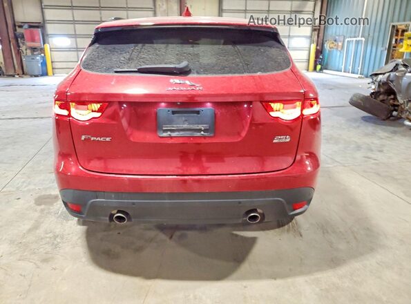 SADCJ2FX6JA265399 2018 JAGUAR F-PACE Burgundy Vista trasera