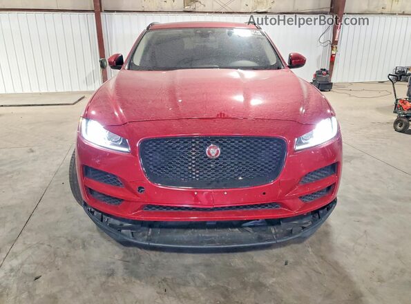 SADCJ2FX6JA265399 2018 JAGUAR F-PACE Burgundy Vista frontal