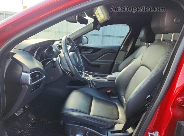 SADCJ2FX7KA606083 2019 JAGUAR F-PACE Red Вид салону спереду