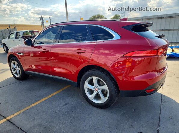 SADCJ2FX7KA606083 2019 JAGUAR F-PACE Red Задня ліва чверть