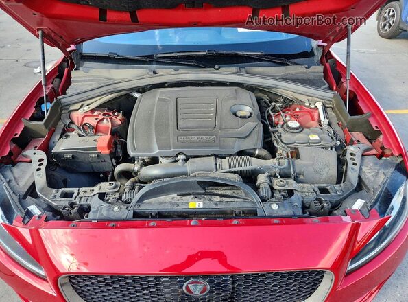 SADCJ2FX7KA606083 2019 JAGUAR F-PACE Red Вид підкапотного простору