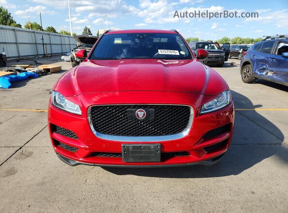 SADCJ2FX7KA606083 2019 JAGUAR F-PACE Red Вид спереду