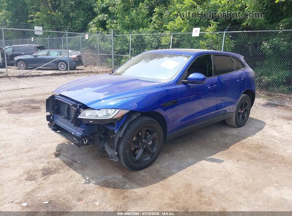 SADCJ2FX7LA629400 2020 JAGUAR F-PACE Синий Передняя левая четверть