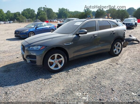 SADCJ2FX8JA268837 2018 JAGUAR F-PACE Gray Передня ліва чверть