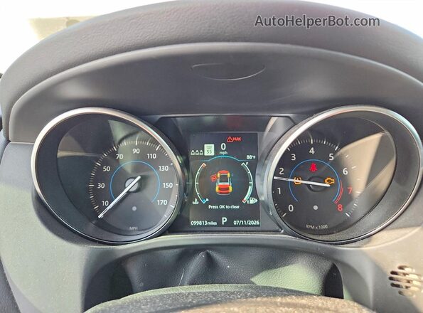 SADCJ2FX8LA630345 2020 JAGUAR F-PACE White Widok zestawu wskaźników