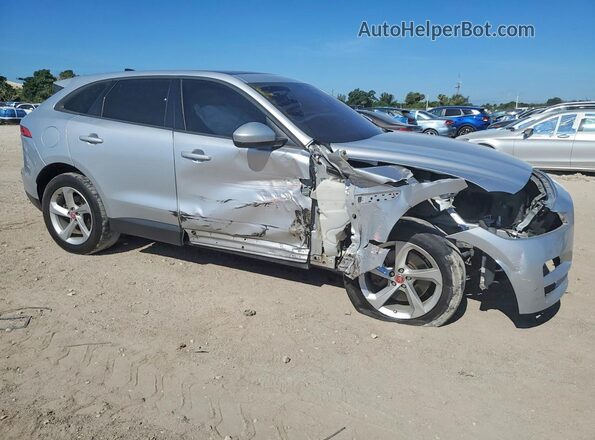 SADCJ2GX0JA235636 2018 JAGUAR F-PACE Серебряный Передняя правая четверть