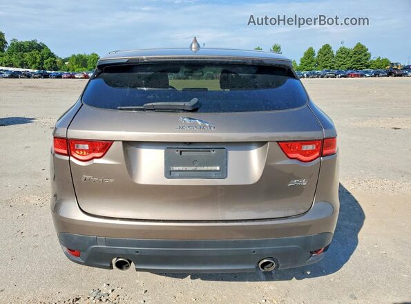 SADCK2BV1HA895844 2017 JAGUAR F-PACE Brown Widok z tyłu