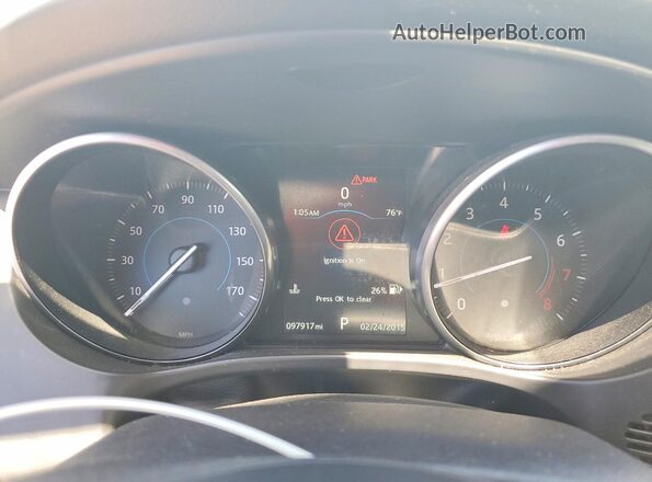 SADCK2BV2HA898977 2017 JAGUAR F-PACE White Вид щитка приладів