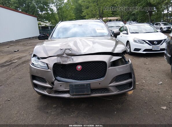SADCK2BV5HA075184 2017 JAGUAR F-PACE Brown Vista del cuadro de instrumentos