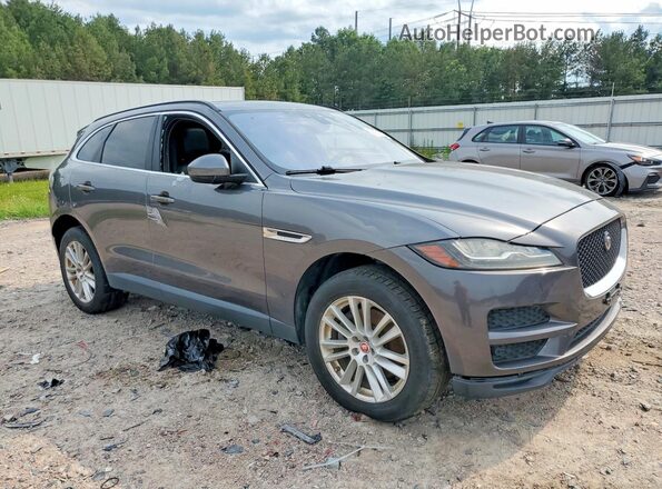 SADCK2BV8HA054264 2017 JAGUAR F-PACE Gray Delantero derecho