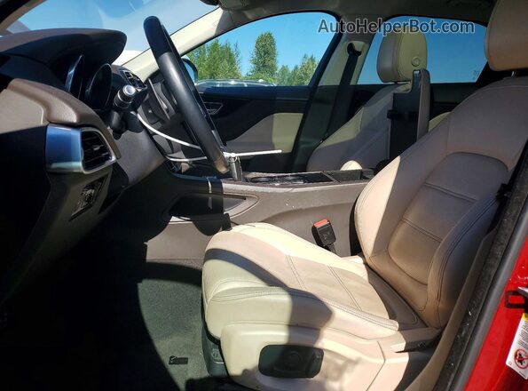 SADCK2BV8HA883609 2017 JAGUAR F-PACE Red Vista interior delantera