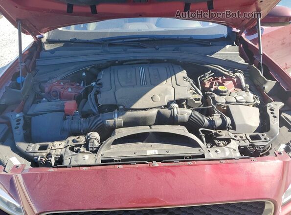 SADCK2BV8HA883609 2017 JAGUAR F-PACE Red Vista del compartimento del motor