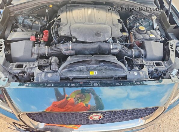 SADCK2BV8HA898790 2017 JAGUAR F-PACE Зеленый Вид задней части салона