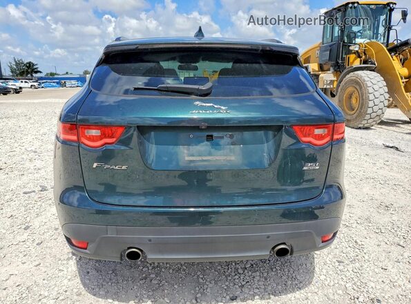 SADCK2BV9HA088634 2017 JAGUAR F-PACE Green Widok z tyłu