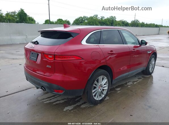 SADCK2BVXHA066657 2017 JAGUAR F-PACE Красный Задняя правая четверть