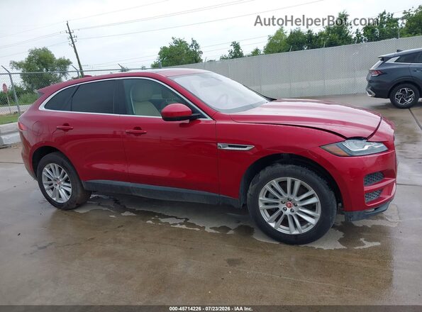 SADCK2BVXHA066657 2017 JAGUAR F-PACE Красный Вид задней части салона