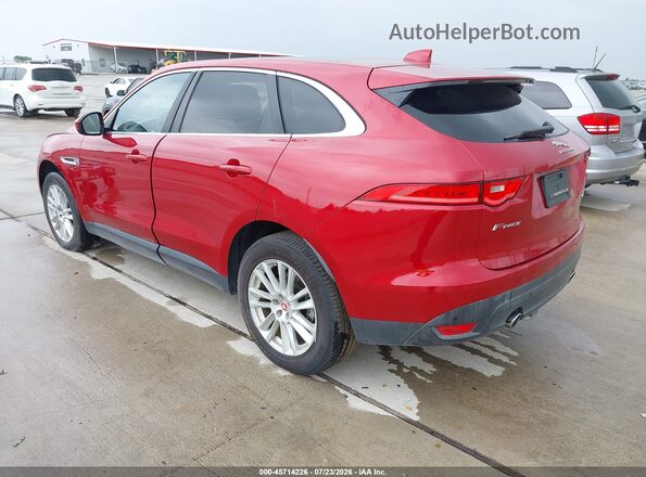 SADCK2BVXHA066657 2017 JAGUAR F-PACE Красный Задняя левая четверть