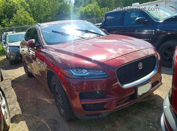 SADCK2BVXHA885720 2017 JAGUAR F-PACE Красный Передняя правая четверть