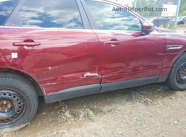 SADCK2BVXHA885720 2017 JAGUAR F-PACE Красный Вид наклейки с VIN-кодом