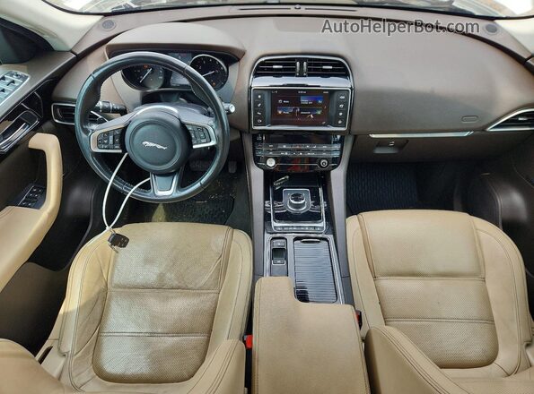 SADCK2FX3JA259962 2018 JAGUAR F-PACE White Առջևի վահանակի տեսք