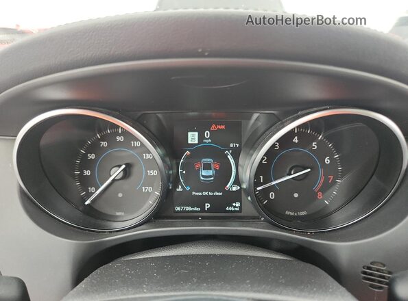 SADCK2FX3KA357715 2019 JAGUAR F-PACE White Widok zestawu wskaźników