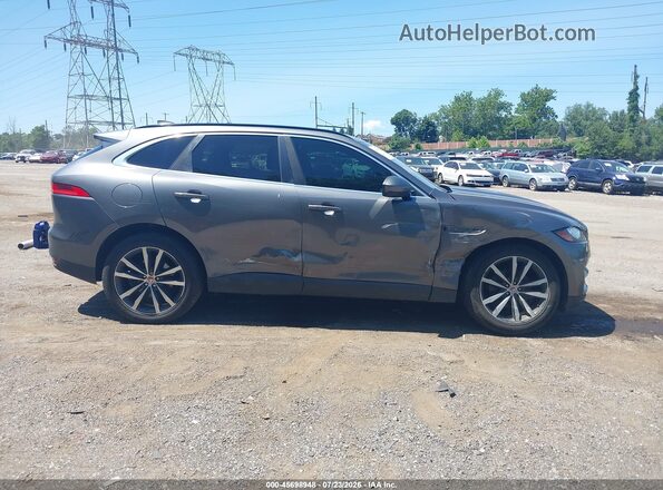 SADCK2FX4KA397138 2019 JAGUAR F-PACE Серый Вид задней части салона