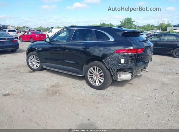 SADCK2FX7JA266445 2018 JAGUAR F-PACE Black Trasero izquierdo