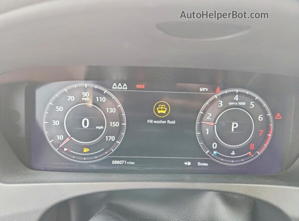 SADCK2FX7LA657503 2020 JAGUAR F-PACE White Widok zestawu wskaźników