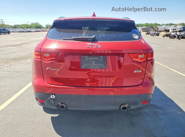 SADCK2FX8JA245250 2018 JAGUAR F-PACE Red Հետևի տեսք