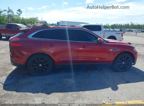 SADCK2GX0KA362451 2019 JAGUAR F-PACE Red უკანა სალონის ხედი