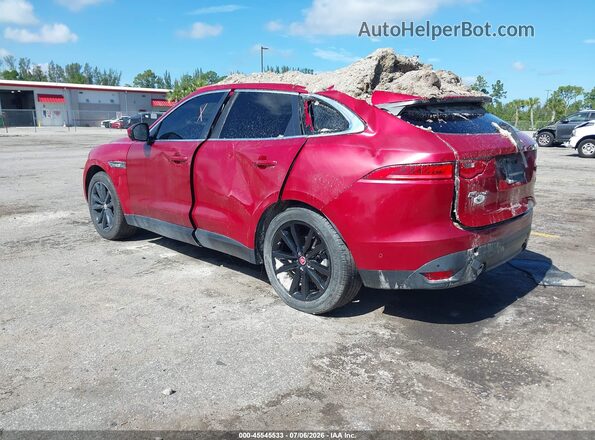 SADCK2GX0KA362451 2019 JAGUAR F-PACE Red უკანა მარცხენა